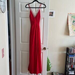 Red bridesmaid dress small
